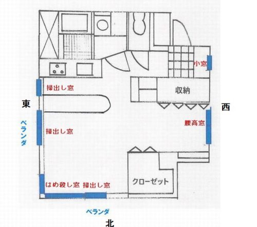 窓が多い部屋で家具が置けない 壁が少ない我が家のレイアウト お家が好き